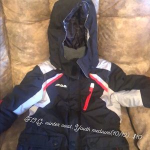 F.O.G. Winter coat.  Boys size 10/12.  $10